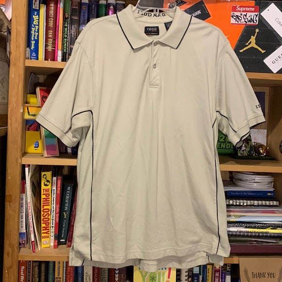 Izod Xfgmens Beige Coolfx Swing Flex 